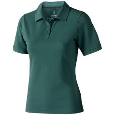   Calgary short sleeve women's polo, Female, Single Piqué of 100% Cotton, Forest green, XS