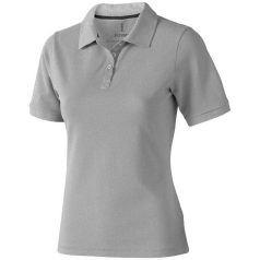   Calgary short sleeve women's polo, Female, Single Piqué of 100% Cotton, Grey melange, XS