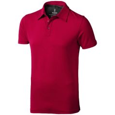   Markham short sleeve men's stretch polo, Male, Double Piqué knit of 95% Cotton and 5% Elastane, Red, S