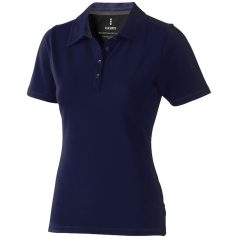   Markham short sleeve women's stretch polo, Female, Double Piqué knit of 95% Cotton and 5% Elastane, Navy, XS