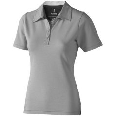   Markham short sleeve women's stretch polo, Female, Double Piqué knit of 95% Cotton and 5% Elastane, Grey melange, XS