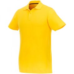   Helios short sleeve men's polo, Male, Piqué knit of 100% Cotton, Yellow, XS