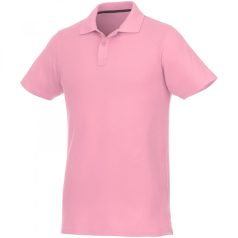   Helios short sleeve men's polo, Male, Piqué knit of 100% Cotton, Light pink, S