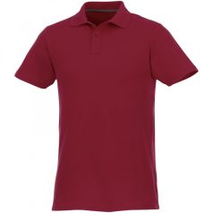   Helios short sleeve men's polo, Male, Piqué knit of 100% Cotton, Burgundy, XS