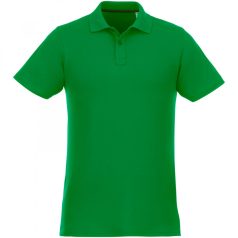   Helios short sleeve men's polo, Male, Piqué knit of 100% Cotton, Fern green  , XS