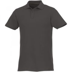   Helios short sleeve men's polo, Male, Piqué knit of 100% Cotton, Storm Grey, XXL