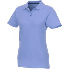   Helios short sleeve women's polo, Female, Piqué knit of 100% Cotton, Light blue, XS