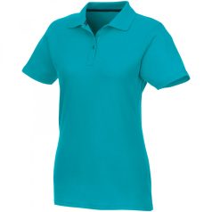   Helios short sleeve women's polo, Female, Piqué knit of 100% Cotton, Aqua, XS