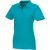 Helios short sleeve women's polo, Female, Piqué knit of 100% Cotton, Aqua, M