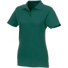   Helios short sleeve women's polo, Female, Piqué knit of 100% Cotton, Forest green, S