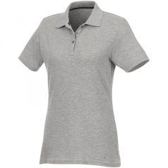   Helios short sleeve women's polo, Female, Piqué knit of 100% Cotton, Heather Grey, XS