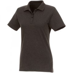   Helios short sleeve women's polo, Female, Piqué knit of 100% Cotton, Heather Charcoal, XXL