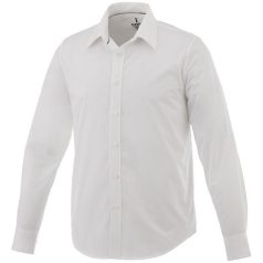   Hamell long sleeve shirt, Male, Poplin of 96% Cotton, 4% Elastane 50x50+40D, 170x72, White, XL