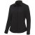 Hamell long sleeve ladies shirt, Female, Poplin of 96% Cotton, 4% Elastane 50x50+40D, 170x72, solid black, XS