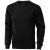 Surrey crew Sweater, Unisex, Knit of 80% Cotton and 20% Polyester, brushed on the inside, solid black, L