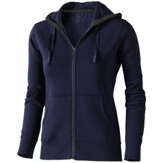   Arora hooded full zip ladies sweater, Female, Knit of 80% Cotton and 20% Polyester, brushed on the inside, Navy, L