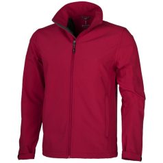   Maxson softshell jacket, Male, Mechanical stretch woven of 100% Polyester bonded to micro fleece of 100% Polyester with waterproof, breathable membrane and water-repellent finish, Red, XS