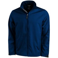   Maxson softshell jacket, Male, Mechanical stretch woven of 100% Polyester bonded to micro fleece of 100% Polyester with waterproof, breathable membrane and water-repellent finish, Navy, XS