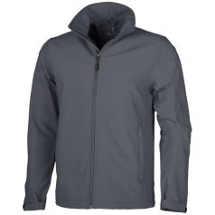   Maxson softshell jacket, Male, Mechanical stretch woven of 100% Polyester bonded to micro fleece of 100% Polyester with waterproof, breathable membrane and water-repellent finish, Storm Grey, XS