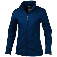   Maxson softshell ladies jacket, Female, Mechanical stretch woven of 100% Polyester bonded to micro fleece of 100% Polyester with waterproof, breathable membrane and water-repellent finish, Navy, M