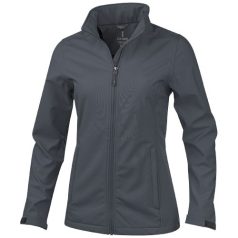   Maxson softshell ladies jacket, Female, Mechanical stretch woven of 100% Polyester bonded to micro fleece of 100% Polyester with waterproof, breathable membrane and water-repellent finish, Storm Grey, M