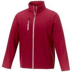   Orion men's softshell jacket, Mechanical stretch woven of 100% Polyester bonded with 100% Polyester micro fleece, Red, XS