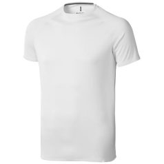   Niagara short sleeve men's cool fit t-shirt, Male, Mesh of 100% Polyester with Cool Fit finish, White, M