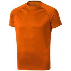   Niagara short sleeve men's cool fit t-shirt, Male, Mesh of 100% Polyester with Cool Fit finish, Orange, S