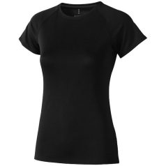   Niagara short sleeve women's cool fit t-shirt, Female, Mesh of 100% Polyester with Cool Fit finish, solid black, XS