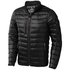   Scotia light down jacket, Male, Woven of 100% Nylon with dull cire water repellent coating, 20D 90% Down and 10% Feathers 115 g/m², solid black, S