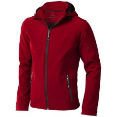   Langley softshell jacket, Male, Woven fabric of 90% Polyester and 10% Elastane bonded with 100% Polyester micro fleece, Red, L