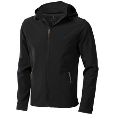   Langley softshell jacket, Male, Woven fabric of 90% Polyester and 10% Elastane bonded with 100% Polyester micro fleece, solid black, XXL