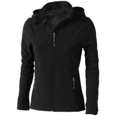   Langley softshell ladies jacket, Female, Woven fabric of 90% Polyester and 10% Elastane bonded with 100% Polyester micro fleece, solid black, M