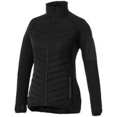   Banff hybrid insulated ladies jacket, Female, 100% Nylon with dull Cire coating 380T woven, water repellent and down proof Contrast fabric: 94% Polyester, 6% Elastane with water repellent finish, solid black, S