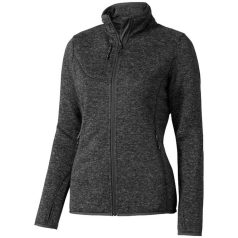   Tremblant ladies knit jacket, Female, 100% Polyester brushed back sweater knit, Heather Smoke, XS