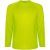 Tricou cu maneca lunga, la baza gatului, Sport, Copii, Roly, 2410E20544, Poliester, Galben fluor