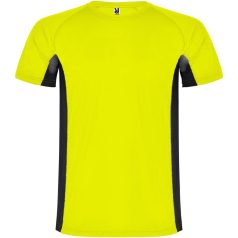   Tricou cu maneca scurta, la baza gatului, Sport, Copii, Roly, 2410E20843, Poliester, Galben fluor