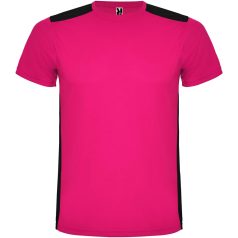   Tricou cu maneca scurta, la baza gatului, Sport, Copii, Roly, 2410E19012, Poliester, Fuchsia