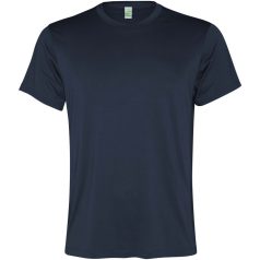   Tricou cu maneca scurta, la baza gatului, Sport, Barbati, Roly, 2410E20848, Poliester, Albastru navy