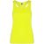 Tricou cu maneca scurta, la baza gatului, Sport, Femei, Roly, 2410E20846, Poliester, Galben fluor