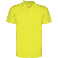   Tricou Polo, Barbati, maneca scurta, Roly, 2401E12246, Poliester, Galben fluor, Marimi variate