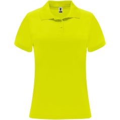   Tricou Polo, Dama, maneca scurta, Roly, 2401E12254, Poliester, Galben fluor, Marimi variate