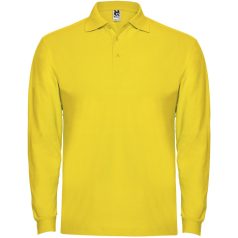   Tricou Polo, Barbati, maneca lunga, Roly, 2401E12308, Bumbac, Galben, Marimi variate