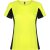 Tricou cu maneca scurta, la baza gatului, Sport, Femei, Roly, 2410E20845, Poliester, Galben fluor