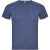 Tricou cu maneca scurta, la baza gatului, Casual, Barbati, Roly, 2410E19030, Poliester, Albastru heather denim