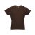 LUANDA. Men's t-shirt, Male, Jersey 100% cotton: 150 g/m². Colour 56: 90% cotton/10% viscose, Dark brown, M