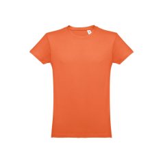   Tricou la baza gatului, Barbati, maneca scurta, TH Clothes, 2401E12327, Bumbac, Rosu terracotta, L