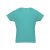 LUANDA. Men's t-shirt, Male, Jersey 100% cotton: 150 g/m². Colour 56: 90% cotton/10% viscose, Turquoise blue, S