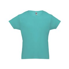   LUANDA. Men's t-shirt, Male, Jersey 100% cotton: 150 g/m². Colour 56: 90% cotton/10% viscose, Turquoise blue, XS