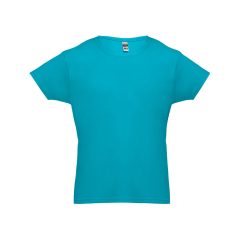   LUANDA. Men's t-shirt, Male, Jersey 100% cotton: 150 g/m². Colour 56: 90% cotton/10% viscose, Acqua blue, XS